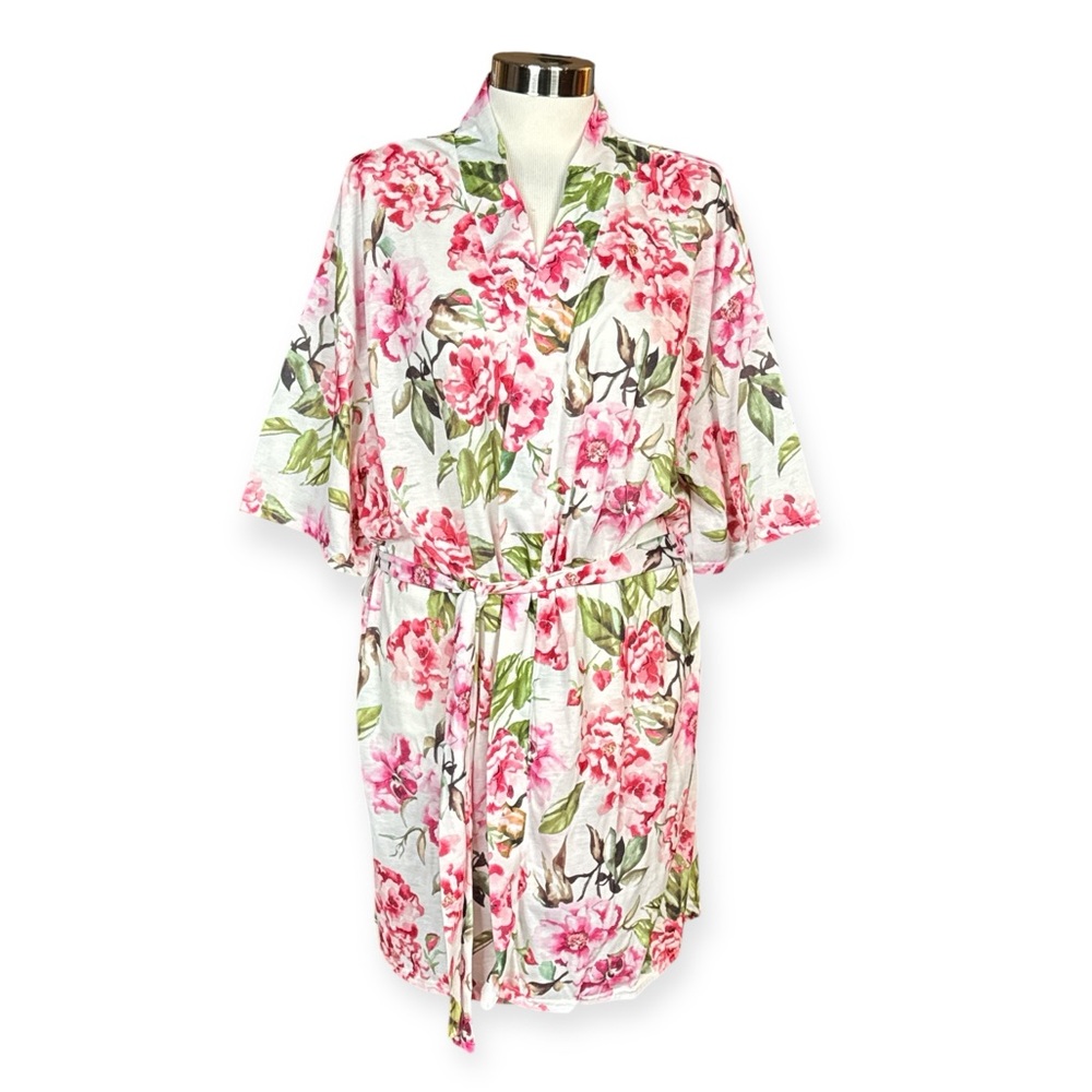 SHOW ME YOUR MUMU BRIE GARDEN OF BLOOMS FLORAL FLOWY DUSTER KIMONO STYLE ROBE - Picture 4 of 13